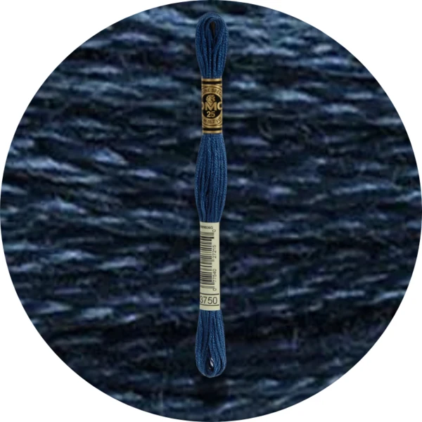 DMC Mouliné Spécial 25 Broderigarn, Ensfarvet, Blå/Lilla nuancer